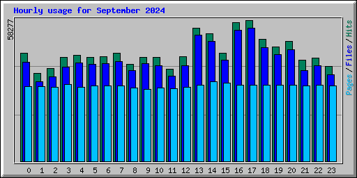 Hourly usage for September 2024