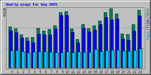 Hourly usage for May 2025